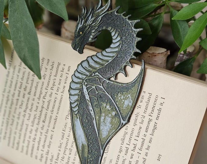 3D Printed Wyvern Bookmarks Japanese Art-Inspired Gift