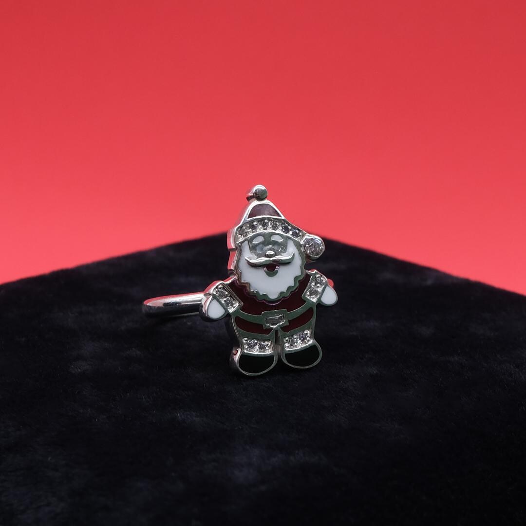 Santa Claus Silver Ring - Etsy