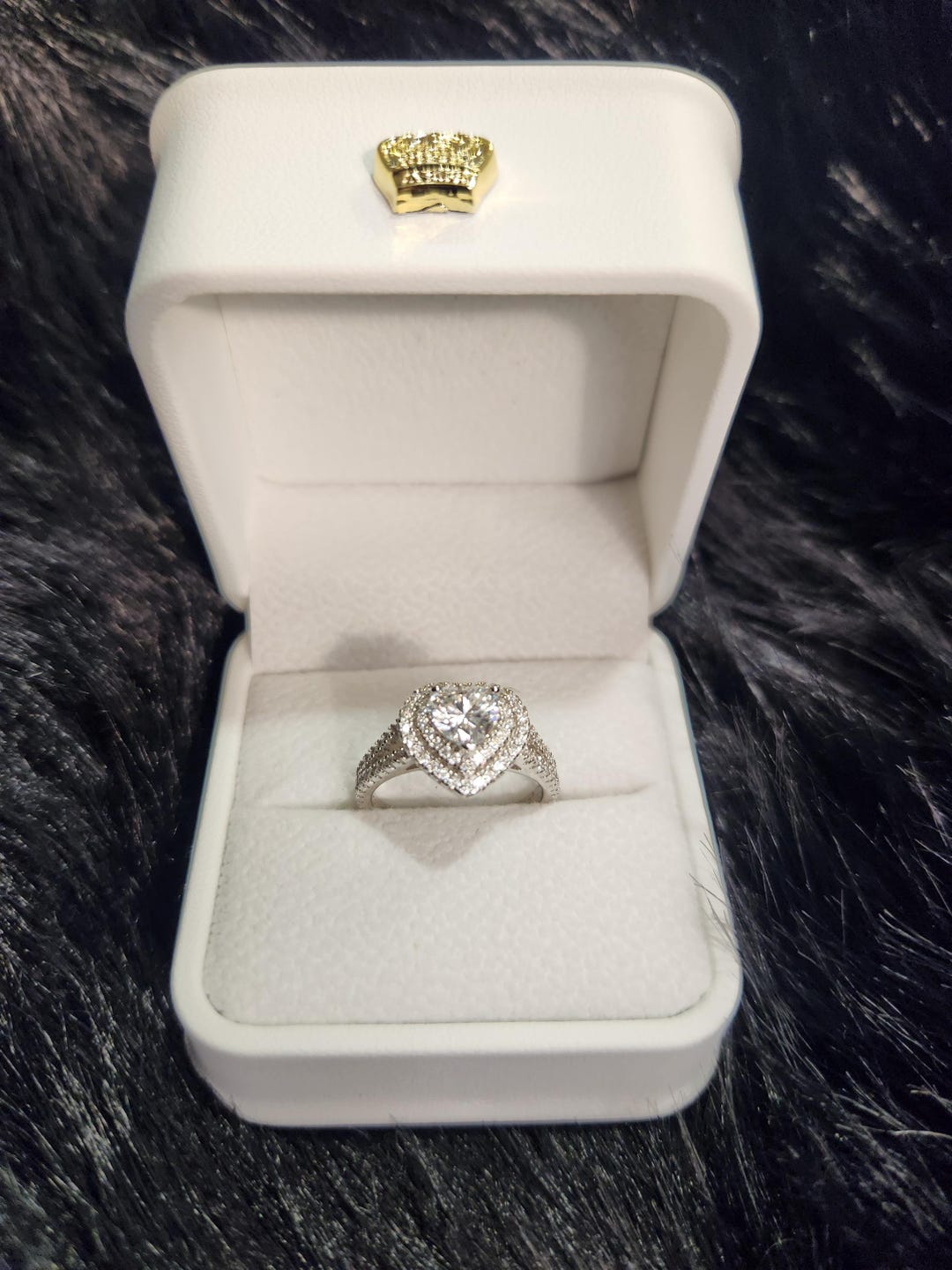 Heart Shape Engagement Ring - Etsy