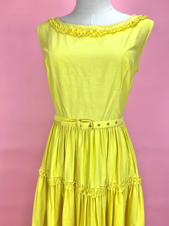 1950’s Yellow Patio Sun Dress - image 2