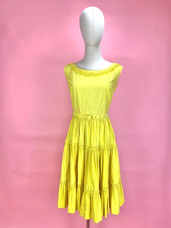 1950’s Yellow Patio Sun Dress - image 1