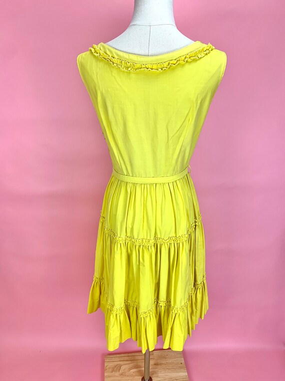 1950’s Yellow Patio Sun Dress - image 3