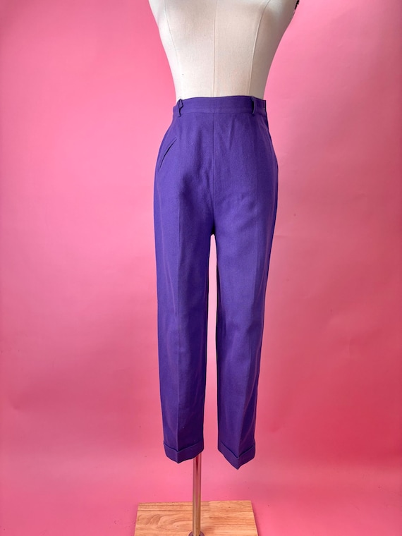 1950’s Purple Wool Slacks