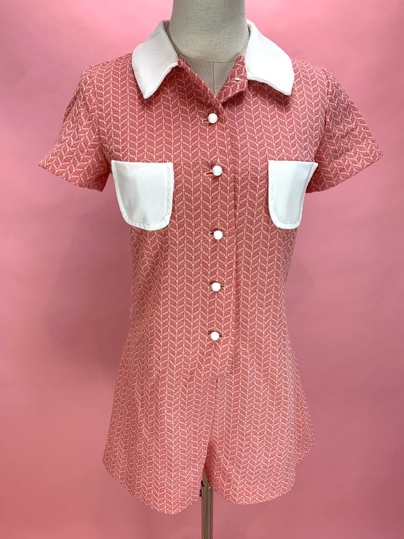 1960’s Mod Polyester Romper - image 3