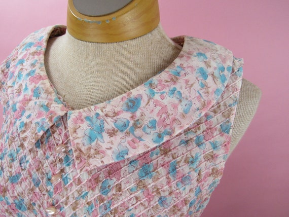 1940’s Cotton Floral House Dress Small/Medium - image 3