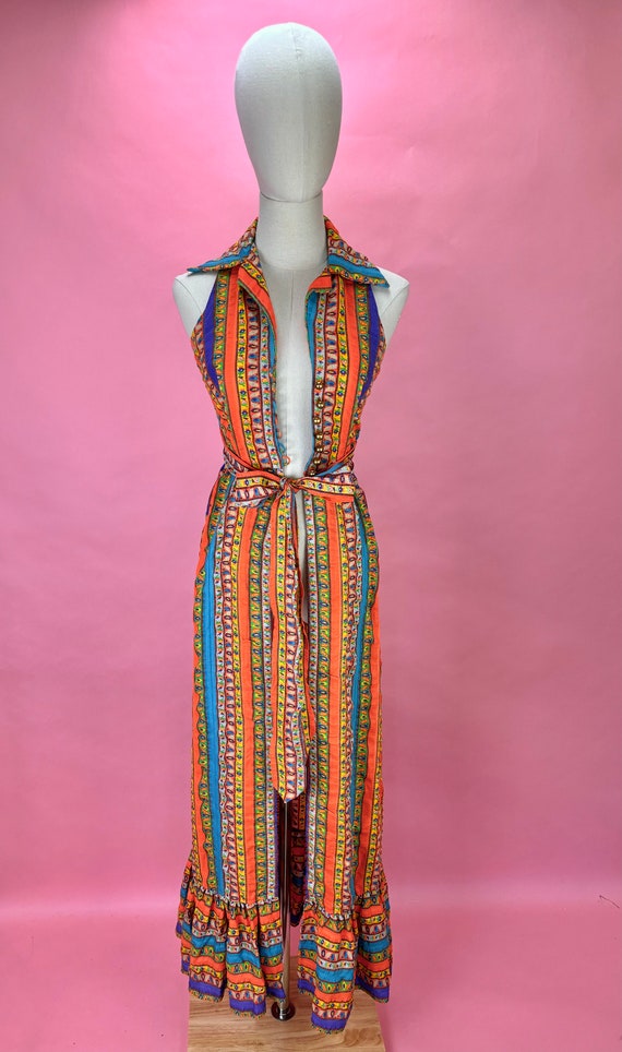 1970’s Open Front Festival Dress