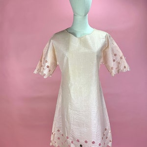 1960&#39;s RARE Mod Vinyl Punch Out Dress