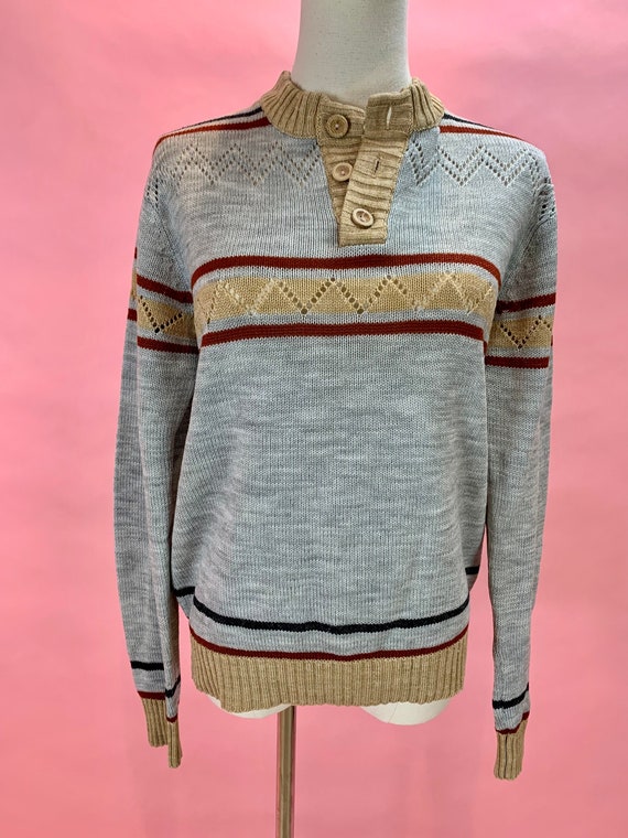 1970’s Striped Sweater Pullover crewneck