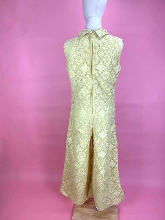 1960’s Yellow Lace Jumpsuit Gem