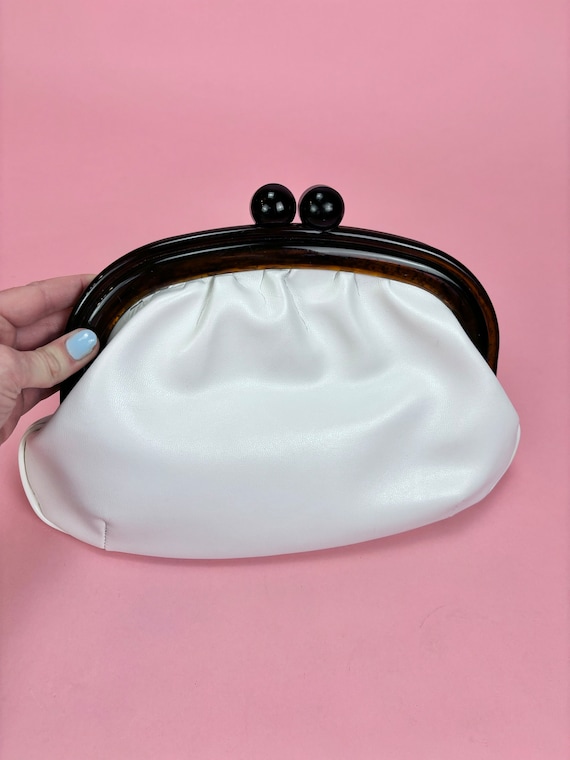 1970's White Clutch Purse