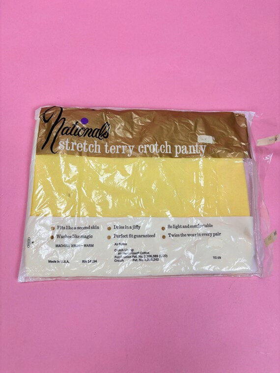 1970’s Yellow Deadstock Panty - image 2