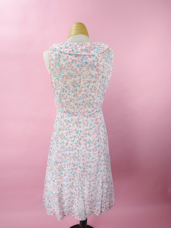 1940’s Cotton Floral House Dress Small/Medium - image 2