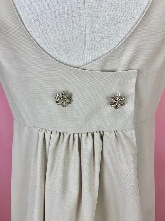 1960's Minimalist Empire Waist Babydoll Dress - image 6