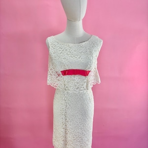 25 DOLLAR DRESS Sale 1950’s Lace Wiggle Cocktail Dress