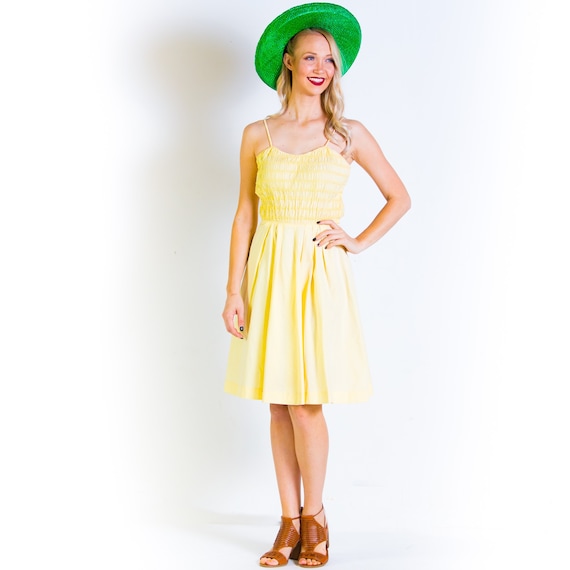 yellow cotton sundress