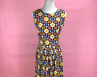 1960’s Mod Patterned Summer Dress