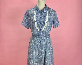 1960’s Large Paisley Shirtwaist Day dress