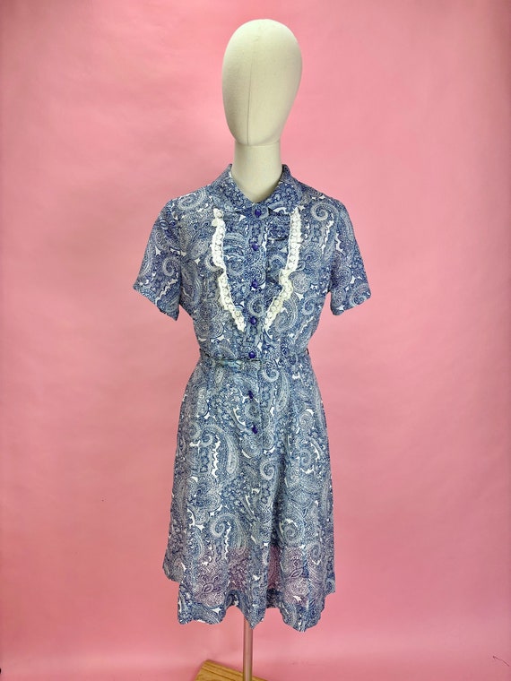 1960’s Large Paisley Shirtwaist Day dress
