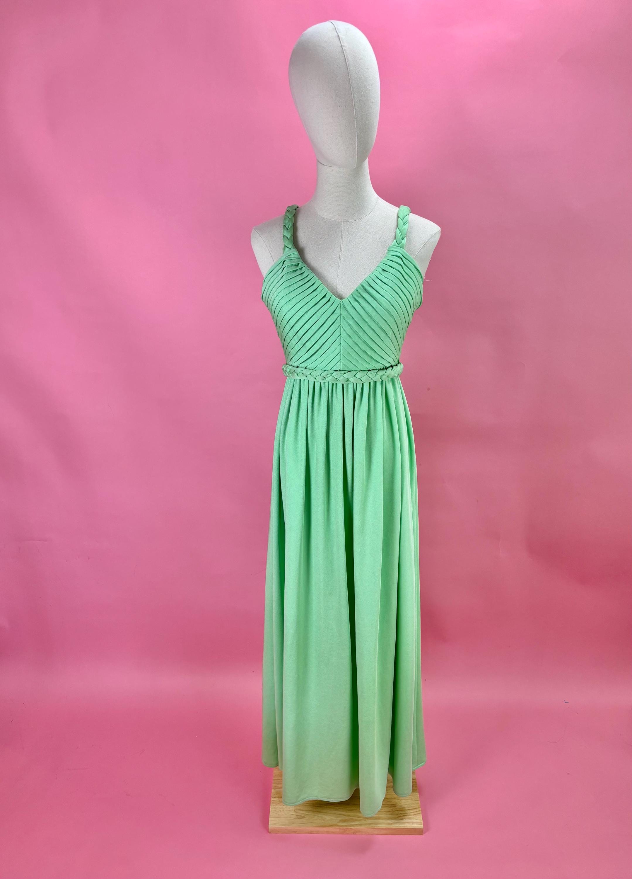 mint green retro dress Green Vintage Short Prom Formal Dress Bridesmaid Dress BM102 Size 16W / Green main image 1