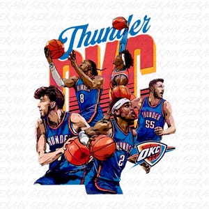 Oklahoma Thunder Basketball PNG OKC Shai Gilgeous Chet Holmgren Williams PNG Earned Not Given Thunder Up