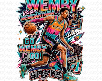 Go Spurs Go PNG Victor Wembanyama Basketball Design Rising to the Occasion San Antonio Spurs PNG Basketball Fan Shirt Design Basketball