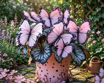 50 Pink Butterfly Coleus Seeds – Heirloom Rare Foliage Plant