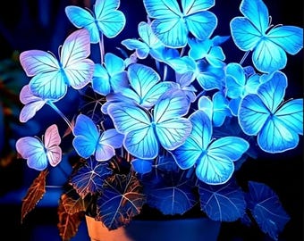 50 Heirloom Blue Butterfly Coleus Seeds – Rare Ornamental Foliage Plant