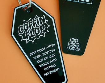 Llavero Coffin Flop / Accesorio de TV Corncob / Regalo para fans de ITYSL