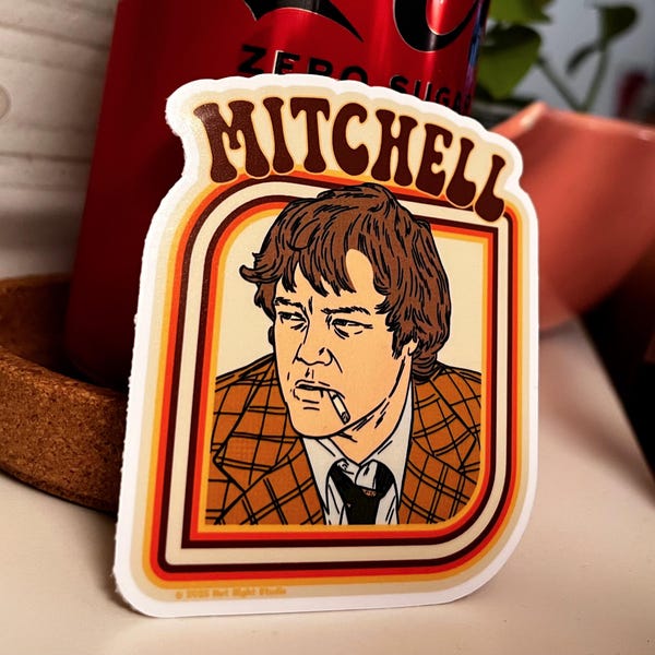 Mitchell MST3K Sticker | Joe Don Baker Cult Movie Sticker | Mystery Science Theater