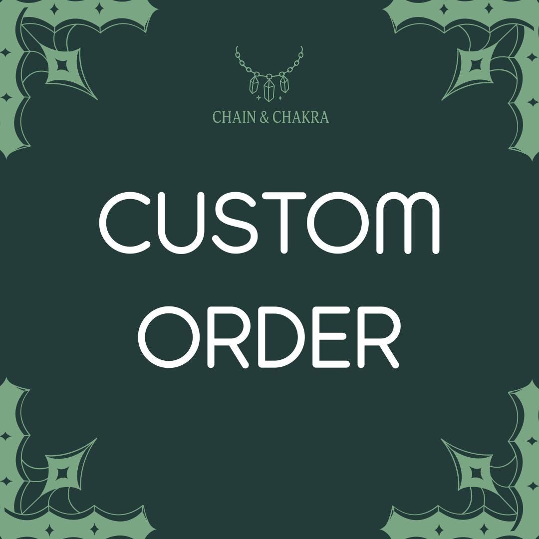 Choose your Chain and Crystal(s) - Chain Necklace or Choker for men or women, Customizable Gemstone Necklace or choker - Image 1