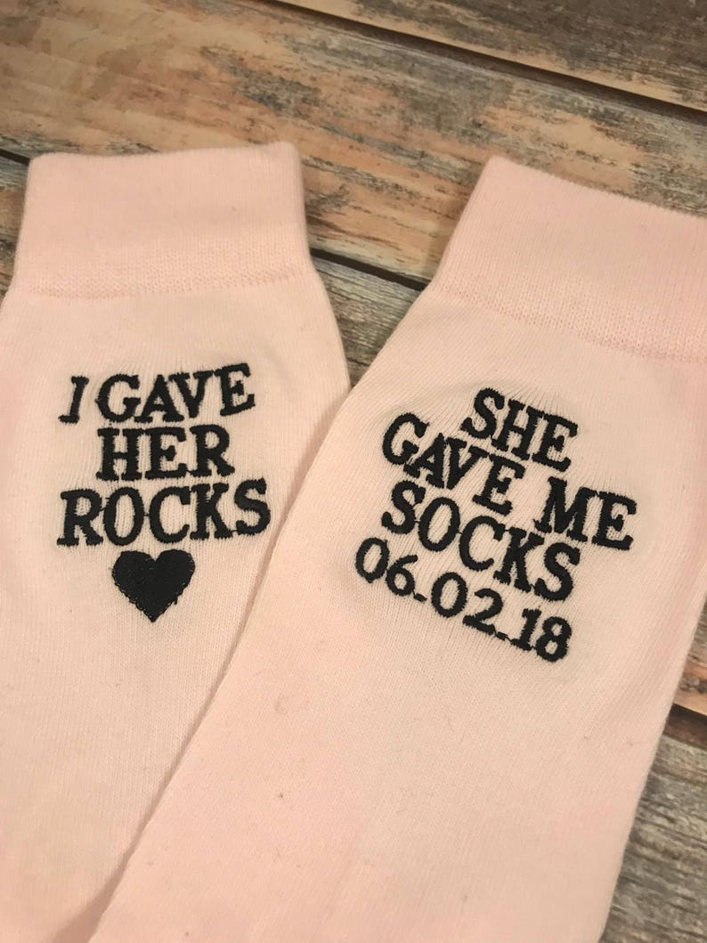 Groom Socks Grooms Gift Wedding Socks Mens Gift I Gave | Etsy