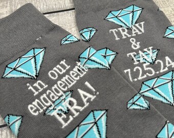 Engagement Socks - groom socks - gift for fiance - engagement gift - swiftie socks - Eras Gift - Wedding Era - TS themed wedding - TS Gift