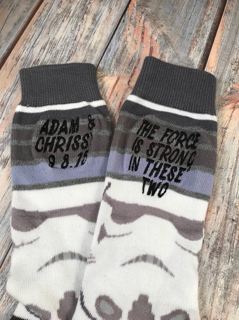 second anniversary gift two year anniversary gift embroidered socks cotton husband gift Star Wars Gift Anniversary Socks