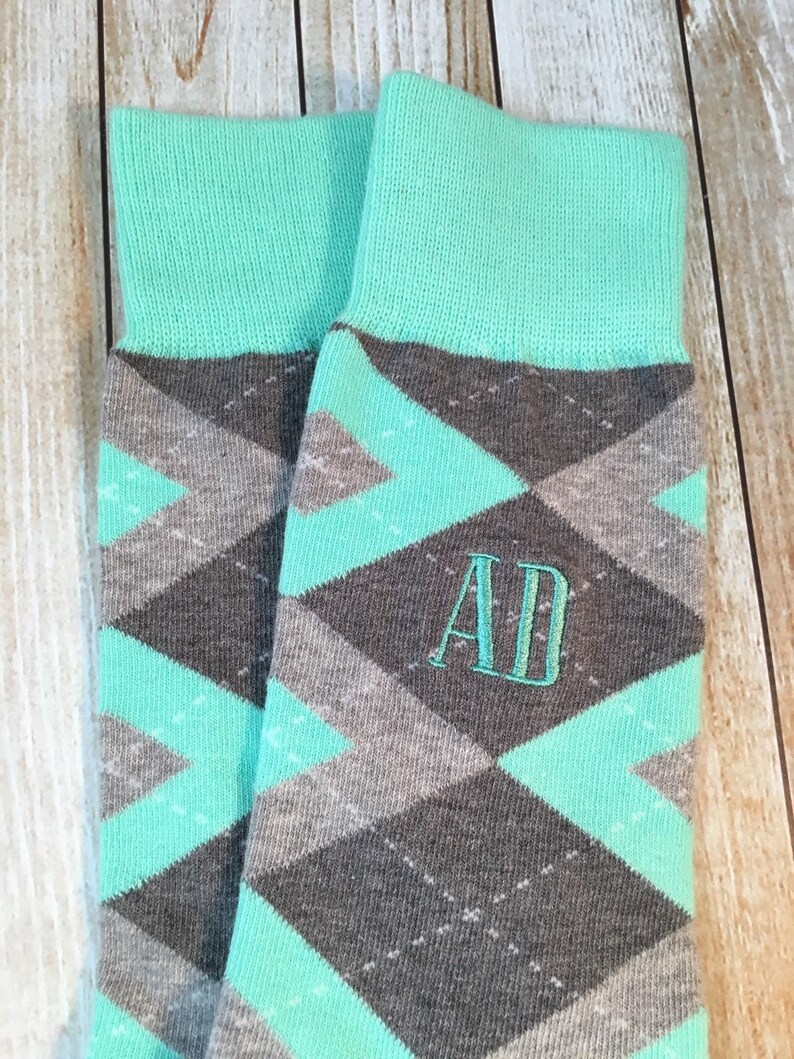 Groom Socks Mint Green Groomsmen Socks Mens Dress Socks Etsy