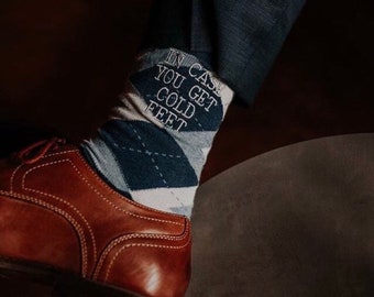 Monogrammed Argyle Dress Socks: Navy & Light Blue, Embroidered Groom Gift Monogrammed Argyle Dress Socks: Navy & Light Blue, Embroidered Groom Gift