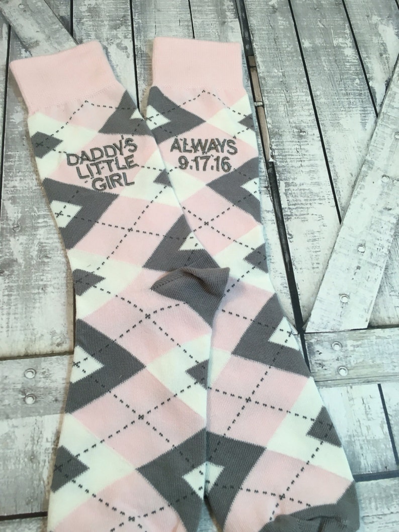 daddys little girl Father of the Bride gift Mens Dress Socks Wedding Gift father gift blush Father of the Bride socks Dad Gift