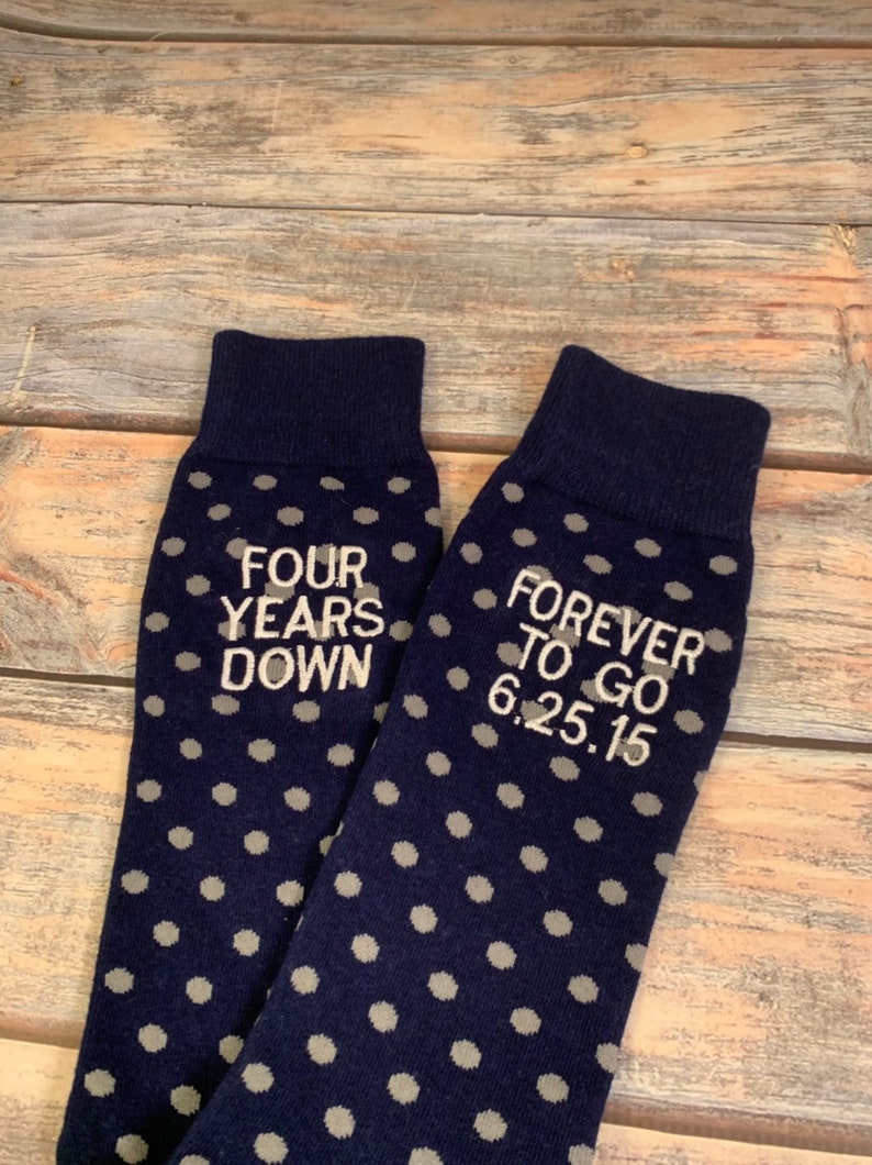 Anniversary Socks Cotton Gift Anniversary Gift for Men Etsy