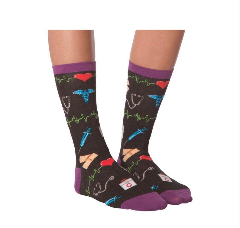 Womens Christmas Gift Nurse Practitioner Gift Doctor Socks Med School Graduation Gift Womens Socks Doctor Gift Nurse Gift