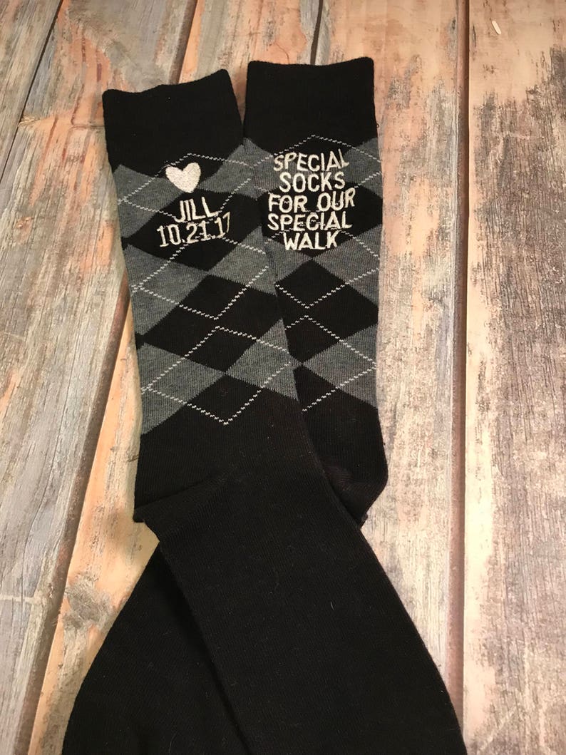 Father of the Bride socks Wedding Gift Father of the Bride Gift Father of the Bride gift Dad Gift special walk Mens Dress Socks