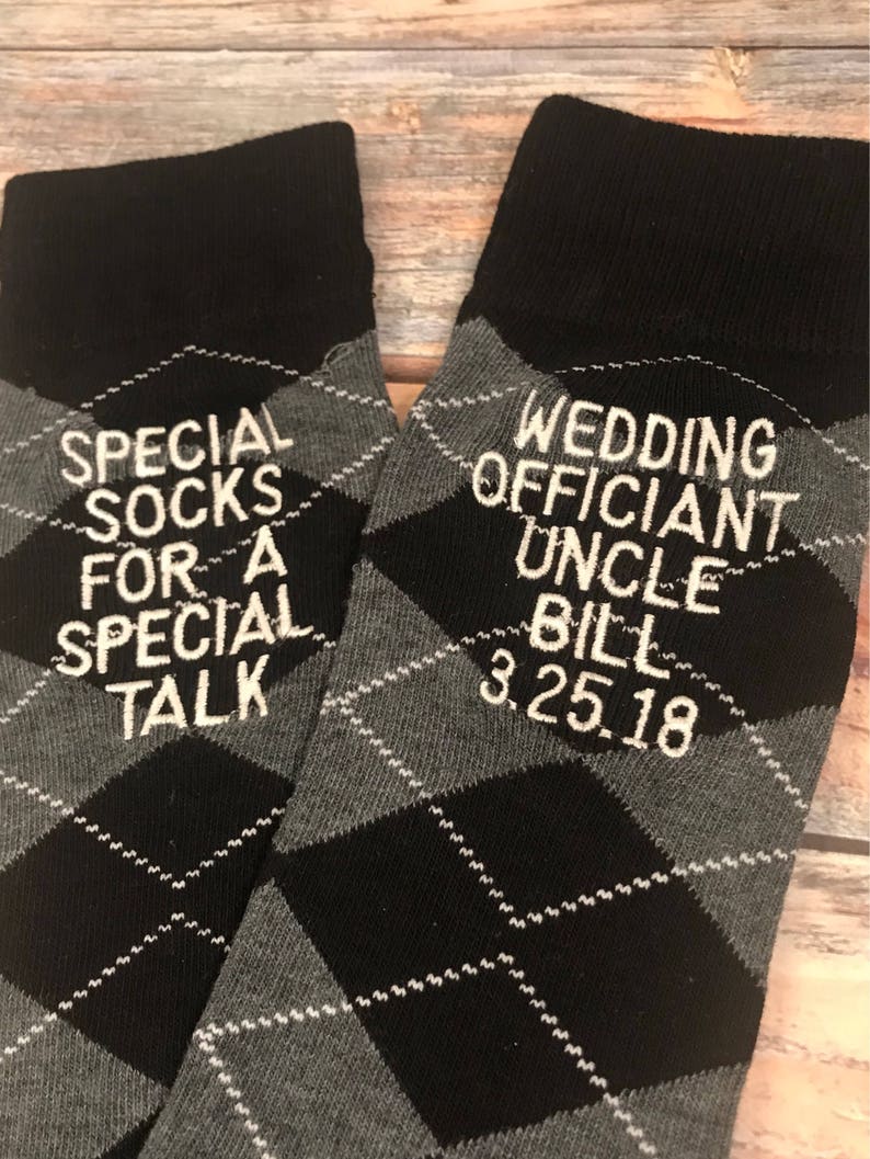 Reverend Socks Wedding Officiant Gift Minister gift Officiant Socks Wedding Gift Wedding Party Gift Wedding Socks