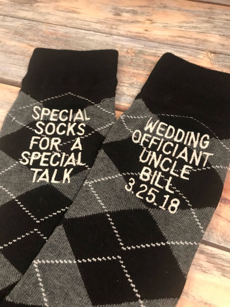 Reverend Socks Wedding Officiant Gift Minister gift Officiant Socks Wedding Gift Wedding Party Gift Wedding Socks