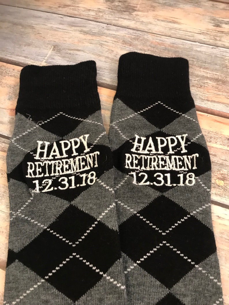 Retirement Socks Happy retirement retirement gift mens Etsy