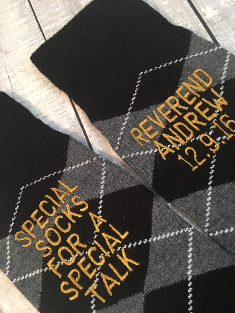 Reverend Socks Wedding Officiant Gift Minister gift Officiant Socks Wedding Gift Wedding Party Gift Wedding Socks