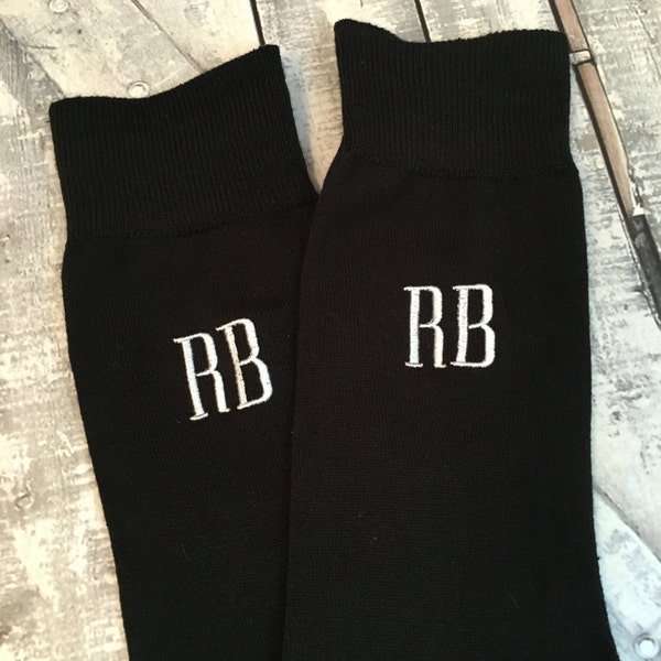 Monogrammed Wedding Party Socks, Personalized Socks for the Best Man and Groomsmen, Monogram Socks for Groomsmen Gift Idea