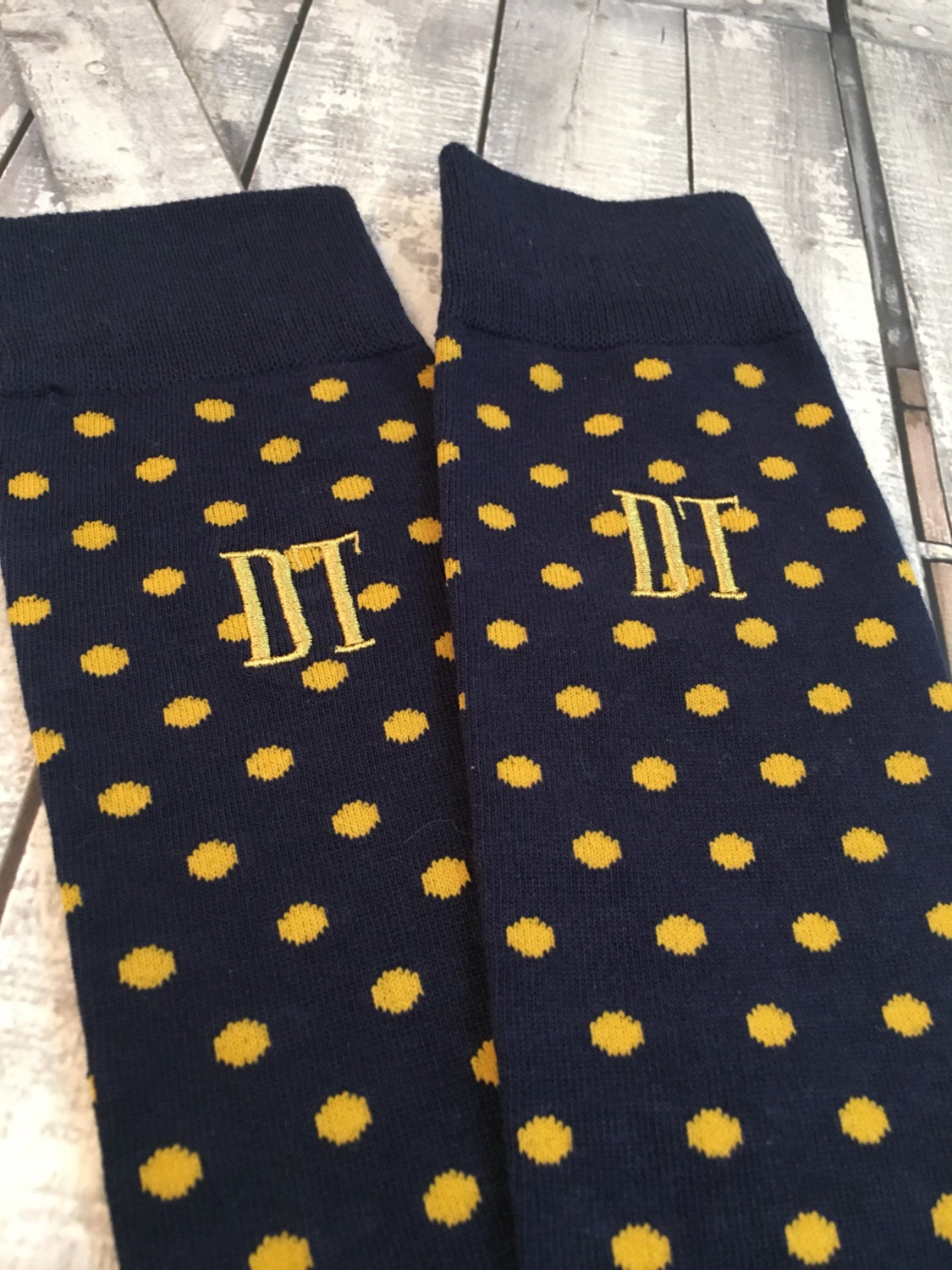 Navy and Gold Socks - Etsy