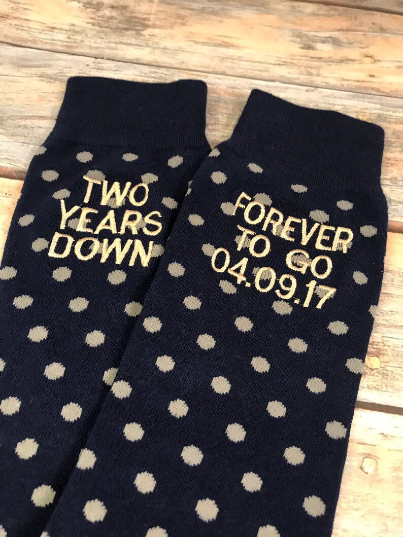Anniversary Socks Cotton Gift Anniversary Gift for Men Etsy
