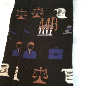Funny Lawyer Socks - "Trust Me I'm A Lawyer" Crew Socks, Cotton Blend, Novelty Gift For Law Graduates