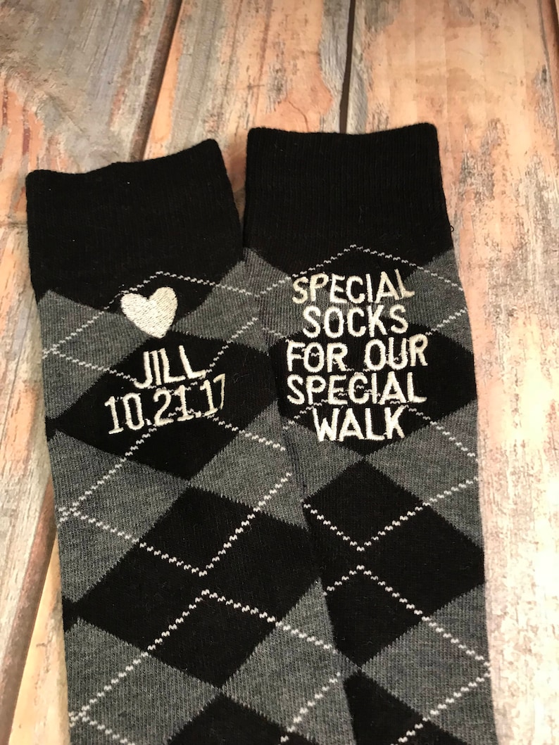 Father of the Bride socks Wedding Gift Father of the Bride Gift Father of the Bride gift Dad Gift special walk Mens Dress Socks