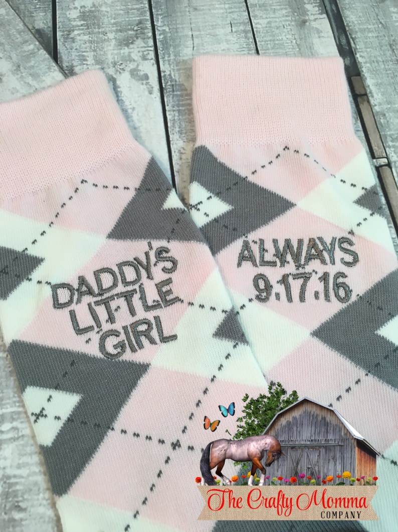 daddys little girl Father of the Bride gift Mens Dress Socks Wedding Gift father gift blush Father of the Bride socks Dad Gift