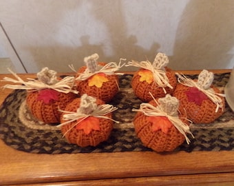 F all Pumpkins, Crocheted Fall Pumpkins, Pumpkin Bowl Fillers, Tiered Tray Pumpkins, Farmhouse Fall Decor, Fall Bowl Fillers,